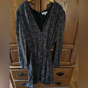 Alice & You Black and White Star Pattern Dress